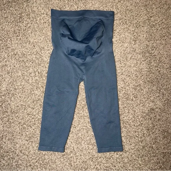 BLANQI Women's Blue Leggings maternity - Picture 2 of 8